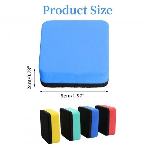 Image of 8PCS Magnetic Duster for White Board, Set of 8 Magnetic White Board Dusters, Effective Cleaning Tool for Office and Classroom Whiteboards, Durable Magnetic Erasers with Strong Adhesion