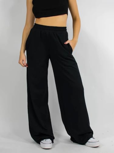Image of dockstreet Straight Wide fit Long Length Open Bottom Jogger for Women /Trending Multi Pocket Style, Relaxed Casual Pants for Women