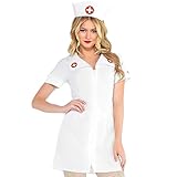 Hospital Nurse Costume Kit - Adult (2-4) - White - 1 Set