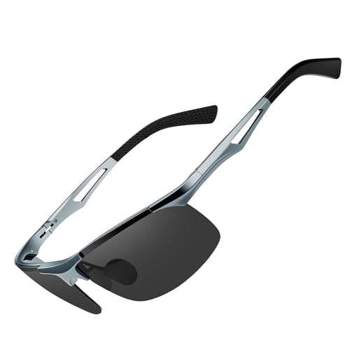 BIRCEN Polarized Anti-Glare Sunglasses for Men: Lightweight Metal Wrap around Sun Glasses UV Protection for Driving Fishing by BIRCEN - Used condition - US$13.82