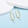 VYYU Gold Hoop Earrings for Women, S925 Sterling Silver Hoops Earrings, Anti-allergic Huggie Hinged Sleeper Hypoallergenic Earrings, Jewellery Gifts Earrings Christmas Birthday Gifts, 20mm #2