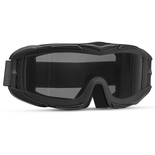 KEMIMOTO Airsoft Goggles, Tactical Safety Goggles with Anti-Fog Paintball Goggles, 3 Interchangeable...