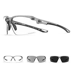 06 Gray Black Frame Clear Lenses