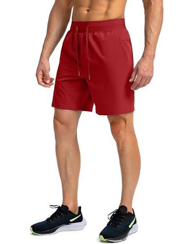 Image of Soothfeel Men's Running Shorts with Zipper Pockets 9 inch / 7 inch / 5 inch Quick Dry Eight Basketball Gym Workout Athletic Shorts