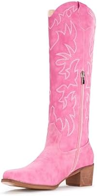 IUV Cowboy Boots For Women Knee High Western Cowgirl Boots Snip T...