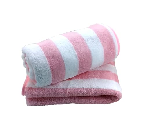 Image of Microfiber Bath Towels, Lightweight, Absorbent, Super Fluffy and Fast Drying Towel for Travel, Vacation, Fitness and Yoga (2, Pink)