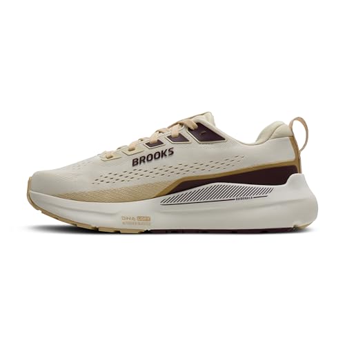 Brooks Women’s Ariel GTS 26 Supportive Running & Walking Shoe - Coconut/Sand/Potent Purple - 9 Medium by Brooks - Used condition - Image 5