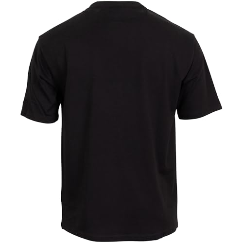 New York Yankees Camiseta para hombre, diseño de NY MLB New Era de gran tamaño, 100% algodón + azúcar de uva Fanergy, Negro , M