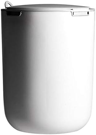 Pioilj ゴミ箱 プッシュタイプのバスルームゴミ箱ゴミ箱ゴミ箱ポータブル雑貨ビンホームオフィスのゴミ箱 White Color セール Pioilj ゴミ箱 プッシュタイプのバスルームゴミ箱ゴミ箱ゴミ箱ポータブル雑貨ビンホームオフィスのゴミ箱 White Color セール