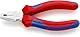KNIPEX Mini-Kombizange mit Mehrkomponenten-Hüllen verchromt 110 mm, 08 05 110
