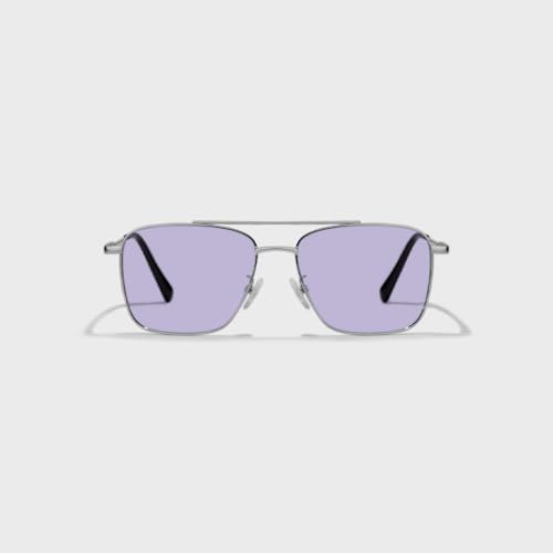 Image of SAM AND MARSHALL VEIN Sunglass I 400% UV Protection I Metal Sunglass I Square Sunglass I Double Bar I Unisex