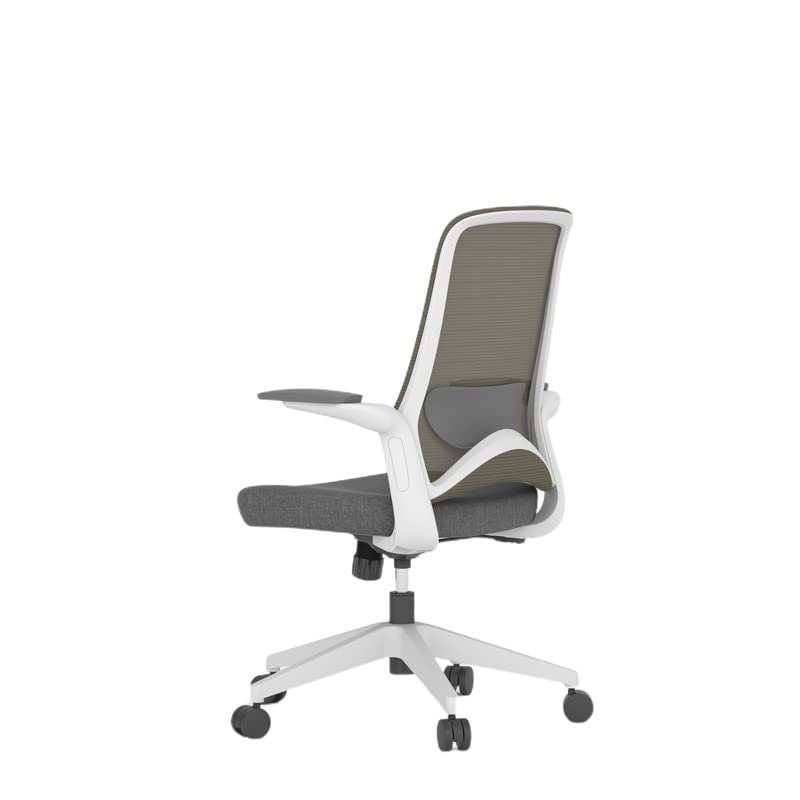 Image of ErgoLab Dolphin Office Chair, Mid Back Ergonomic Mesh Home Office Desk Chair, Computer Chair with Comfortable Cushion Seat and Adjustable Armrests, Single Lock Mechanism & Strong Nylon Base - White