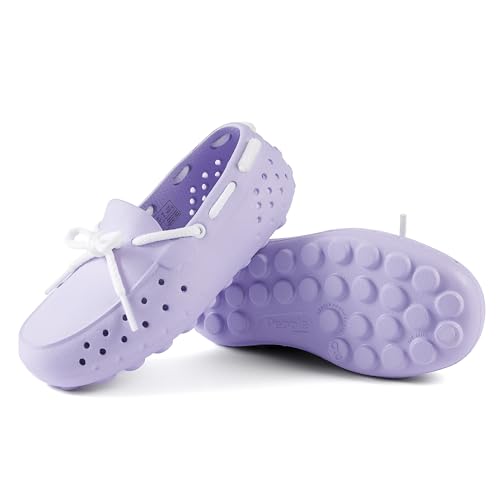 Image of People Footwear Senna Kids - Waterproof Slip-On Rubber Loafers, Lightweight Durable Boat Shoes for Boys & Girls, Non-Slip Water Shoes for Outdoors