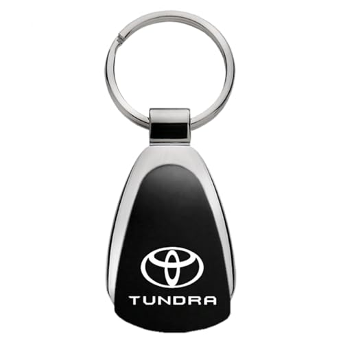 AU-TOMOTIVE GOLD INC. Officially Licensed Teardrop Keychain for Toyota Tundra (Black)