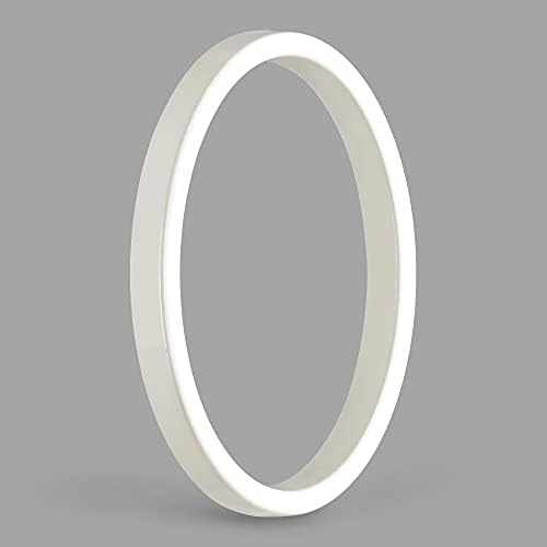 HASWARE Floating House Number Sign 5 inch (12 cm) Modern Door Numbers Signage Plaque Street Home Address Numerals (White, 0)