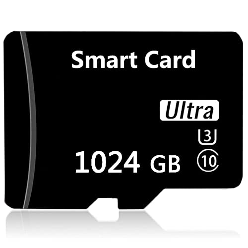 Micro SD Card 1TB Memory Card 1024GB TF Card with Adapter Class 10 High Speed Micro Card for Android Phones/PC/Computer/Camera 
