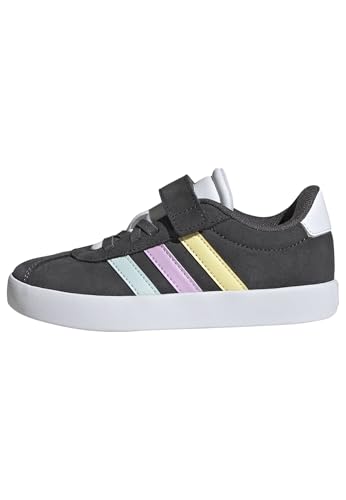 Image of adidas Kids' VL Court 3.0 Elastic Lace & Strap Shoe