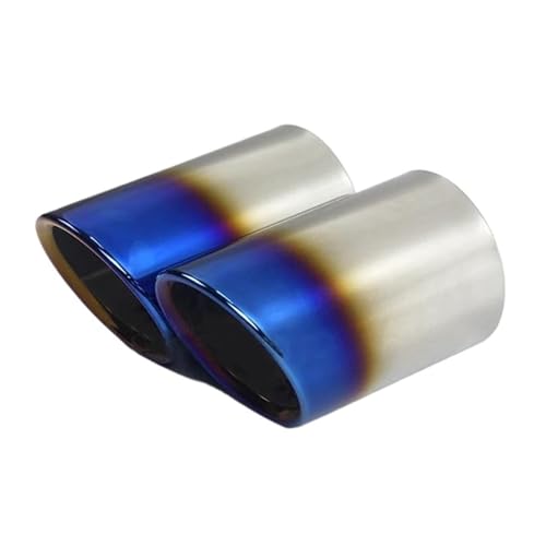 Cola de Escape Silenciador Coche Tubo Escape Trasero Exterior Salida Dedicada Ventilación Para Cadillac Para ATSL CT6 2018-2022 Silenciador Trasero Coche(2pcs azules)