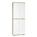 Aktenschrank - Büromöbel - Ordnerschrank [Viel Platz und Funktional] Bücherschrank - Mehrzweckschrank - Sonoma-Eiche/Weiß, B80,2cm x H214,7cm x T35cm | Büro Schrank