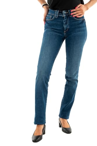Salsa Jeans 21006977 jean droit femme bleu original taille 26 L32 en coton