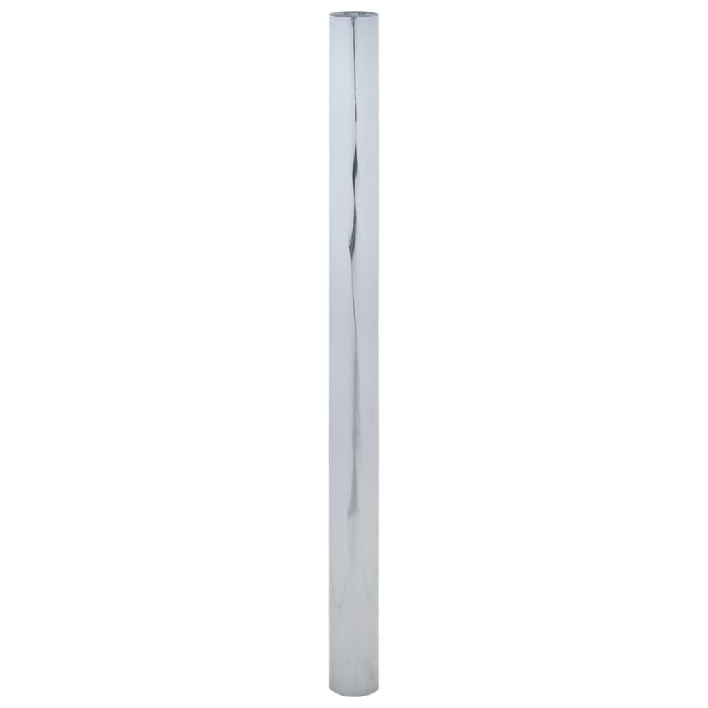 Snsowed Pellicola Solare Statica Effetto Riflettente Argento 60x500 PVC,Pellicola per Vetri Finestre Anti-UV,Pellicola Vetri Statica Smerigliata-155862