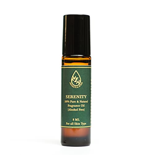 Image of ABSOLUTE & ATTAR 100% Natural Fragrance /Scent Kannauj Attars Rollerball-Roll On Perfume - 8ml (Serenity)