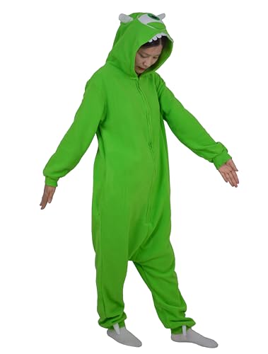 Ya en mundofriki.es: LorranTree - Mono mameluco unisex de monstruos Wazowski, disfraz para mujer, hombre, adultos, pijamas de animales monoculares, para Navidad, Halloween, verde, M