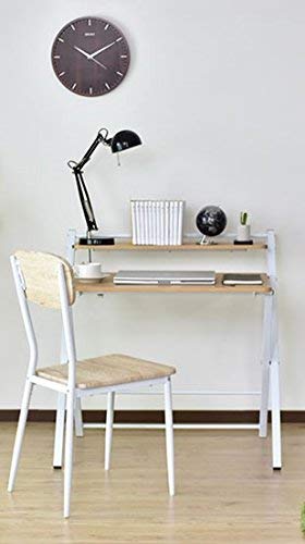 Image of Expresso Multipurpose Foldable Computer Desk Table for Study Home Office Folding Laptop Table Writing Desk Compact Study Reading Table Small Spaces