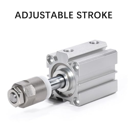 Vérin compact SDAJ80-S à double effet et course réglable