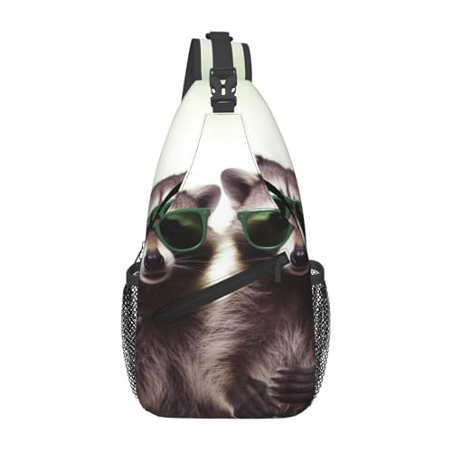 Bolso cruzado de pecho para hombre negro miniatura 1