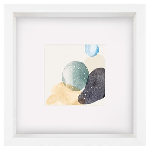 walther design Bilderrahmen Shape 3D FSC-Holzrahmen 25x25 cm, Weiss, HNX525W