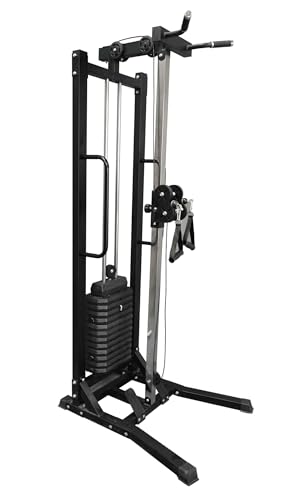 Strongway Cable Crossover With 75KG Weights Home Gym Dual Pulley System
