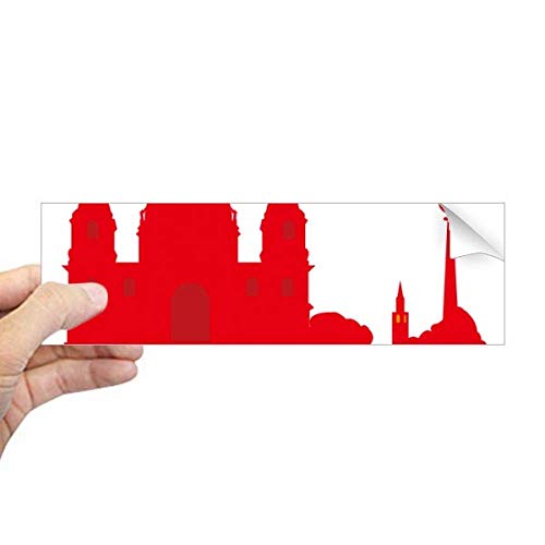 Adhesivo rectangular para ventana de Berlín con la bandera alemana