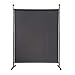 Produktbild QUICK STAR Paravent 150 x 190 cm Stoff Raumteiler Groß Garten Stellwand Trennwand Balkon Sichtschutz Grau