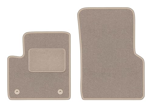 Tapis de voiture Renault Espace III 1996-2002 velours beige 2 pièces avant