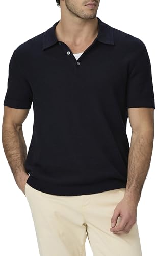 PAIGE Men's Kiko Sweater Polo, Deep Anchor