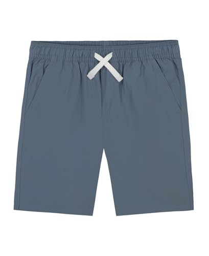 Pantalones cortos informales niños de sarga suave con cintura de cordón