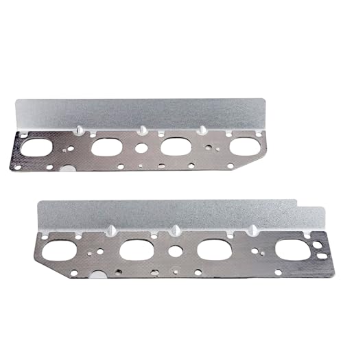 Image of MS97083 Engine Exhaust Manifold Gasket Kit Set Compatible for Chrysler Dodge Ram 1500 2500 3500 Jeep Charger Grand Cherokee 2009-2020 5.7L V8 New 5045495AA, 5045496AA, (Complete Left&Right)