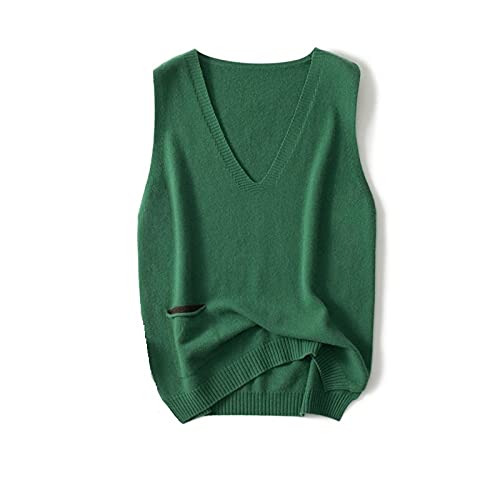 Pullunder Für Damen,Damen Strickpullover Weste Casual Lose Einfarbig...