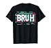 Glitch Aesthetic Gamer Bruh Meme Boys Mens Funny Saying T-Shirt