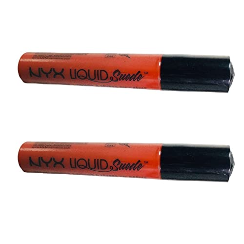 Nyx Pack Of 2 Liquid Suede Cream Lipstick, Orange County # Lscl05 #TOP1