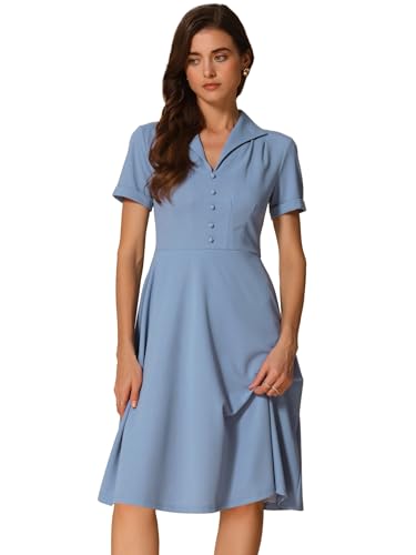 Robe de travail vintage Allegra K pour le bureau et les soirées rétro