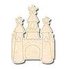 Unfinished Wood Etched Castle Shape | Paint By Line Crafts | up to 30" DIY 3" / 1/4" #1