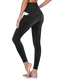 GAYHAY Leggings with Pockets for Women - High Waisted Tummy Control Yoga Pants for Gym Running Workout