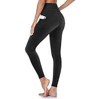 GAYHAY Leggings with Pockets for Women - High Waisted Tummy Control Yoga Pants for Gym Running Workout