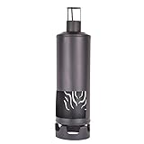 RM Design Gartenkamin Gasflasche Optik schwarz Ø28 Terrassenofen für Ihren Garten Dekoelement