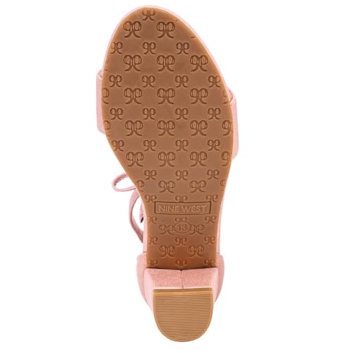 Image of Nine West Girls Sandals Low Heel Dress Pump Ankle Strap Open Toe Wedding Party for Big Kids & Little Kids