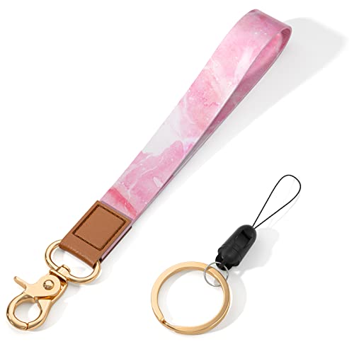 Image of Wrist Lanyard Key Chain, Wristlet Strap Keychain Holder for Women Men Car Keys Wallet Card Phone