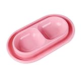 APGLSXY Cats Households Double Bowl Ants Proof Feeders Outdoor Easy Cleaning