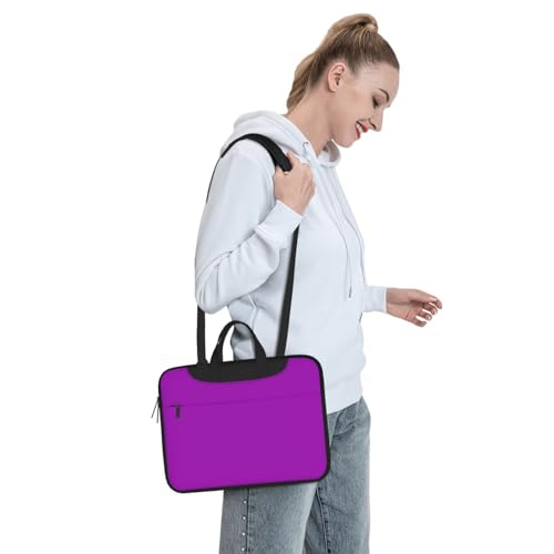 Maletín portátil impermeable 14 pulgadas color morado miniatura 3